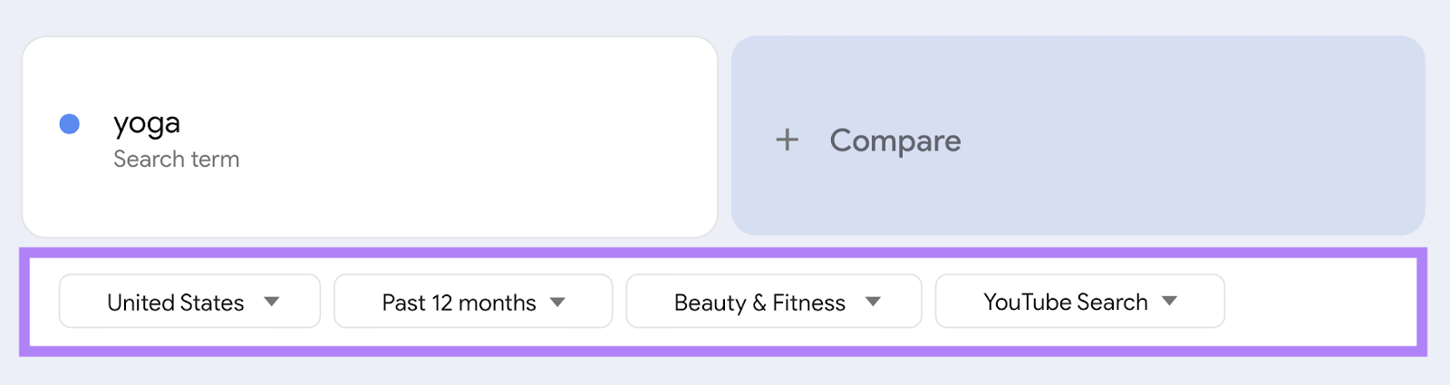 YouTube search filter is applied.