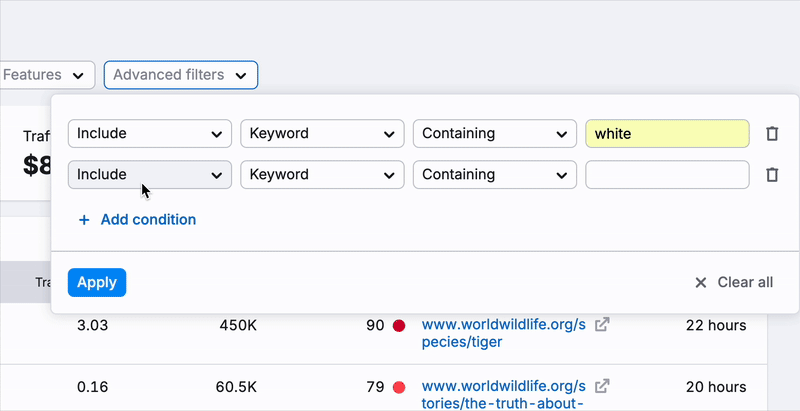 How do I filter a report? image 2