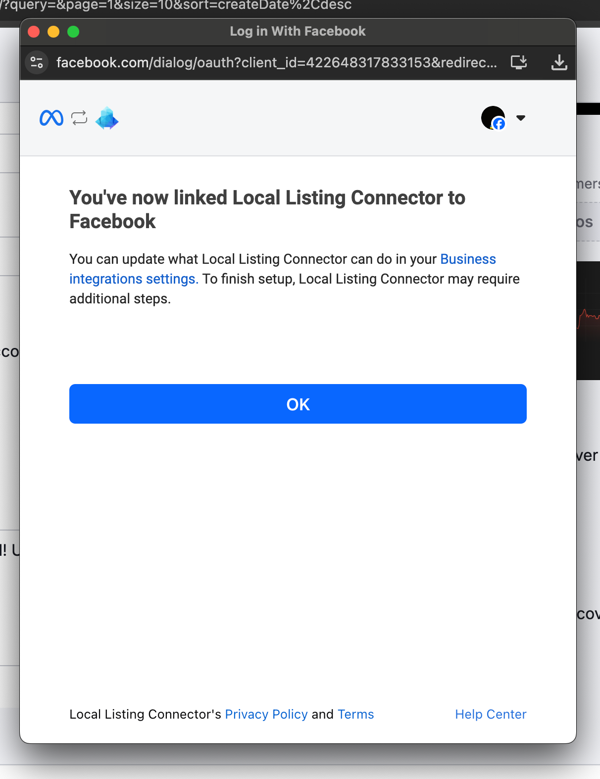 Connecting Facebook and Google Business Profile to Semrush Local image 11