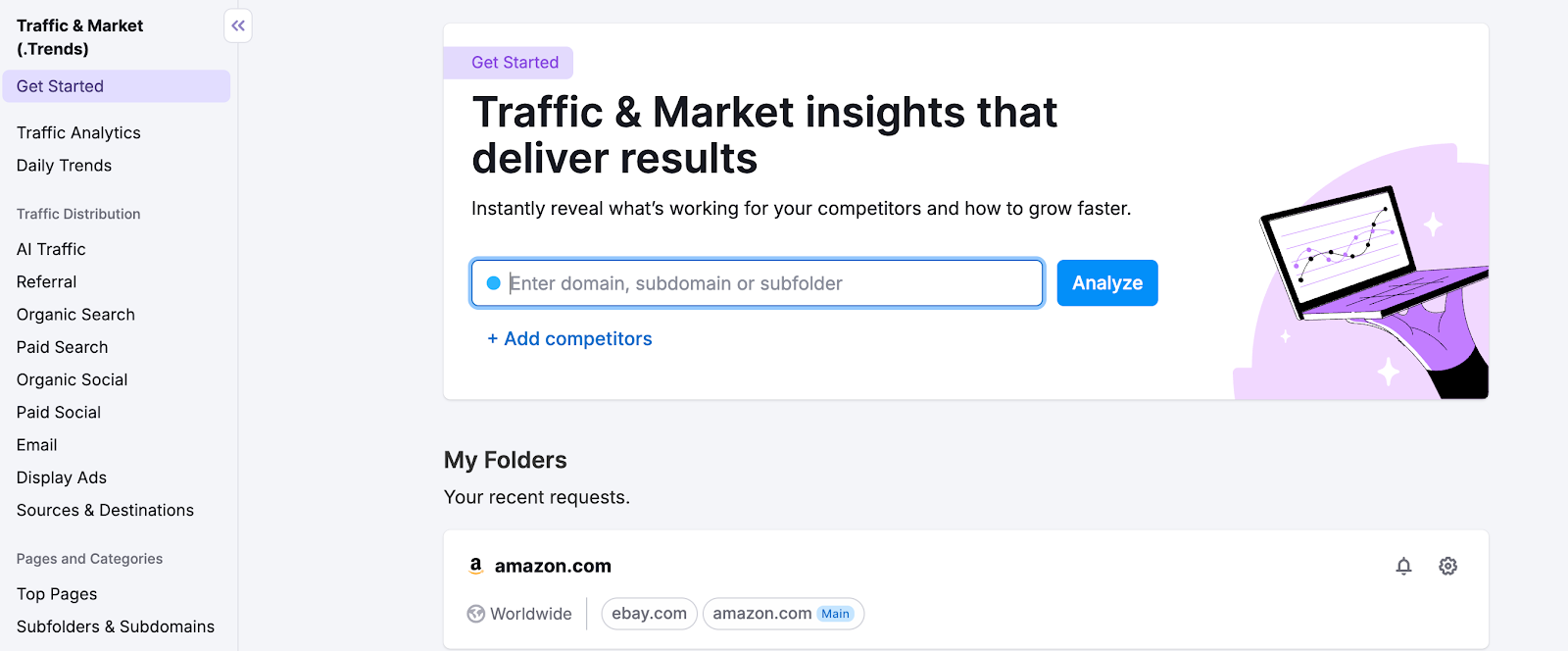 The Subfolders & Subdomains Dashboard image 1