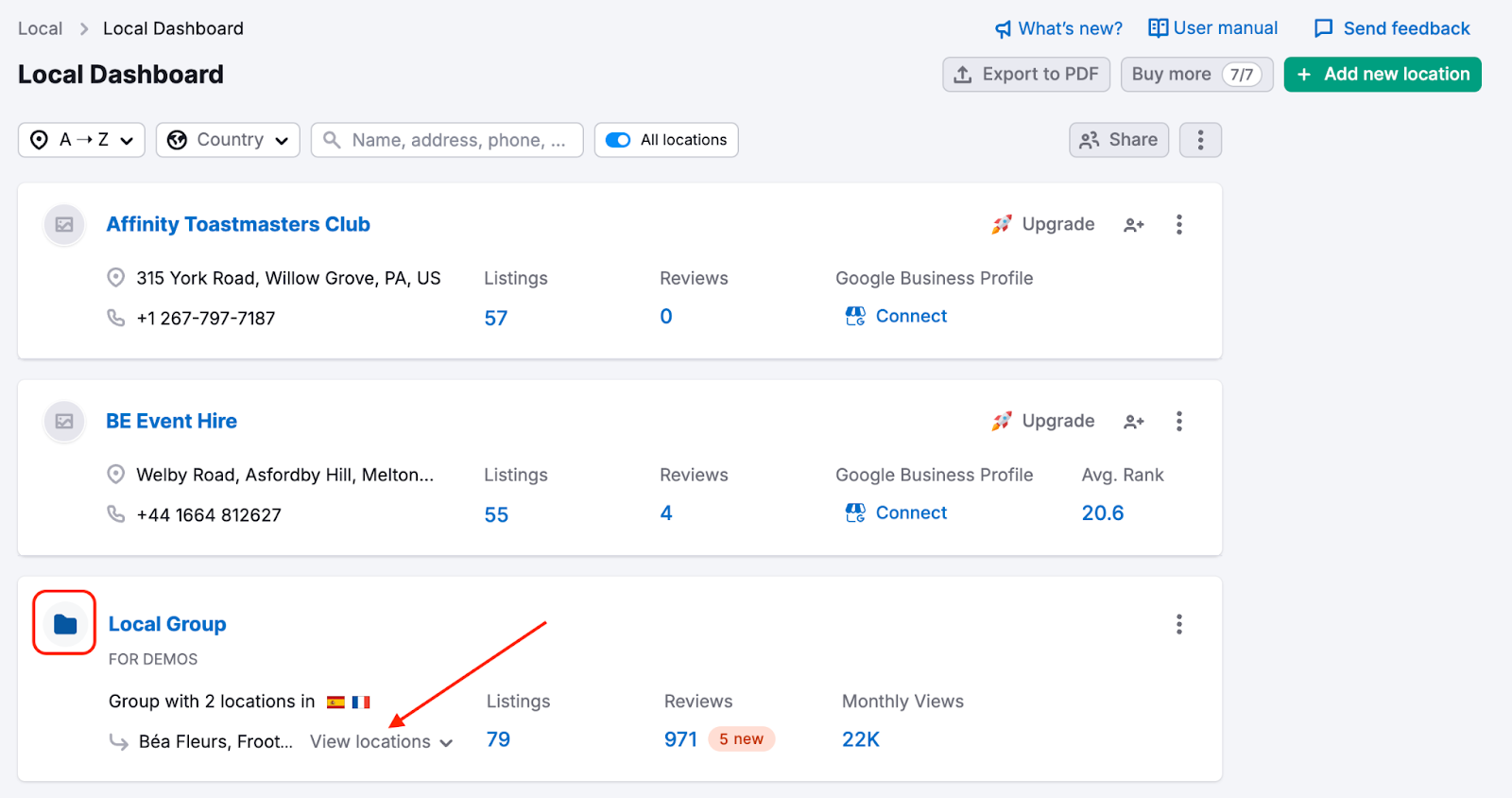 Local Dashboard image 1